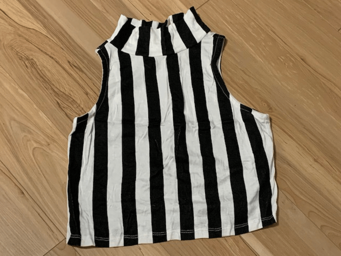 CA7 - Camisole courte rayée image