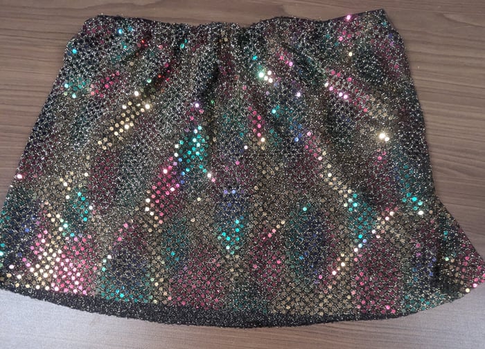JU1 - Jupe or à paillettes image