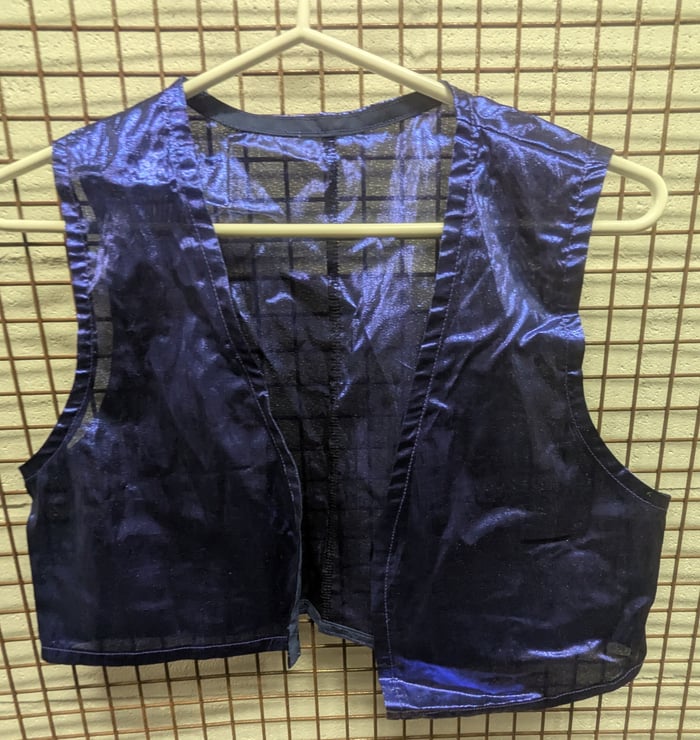 VE2 - Vestes sans manche bleu métallique image