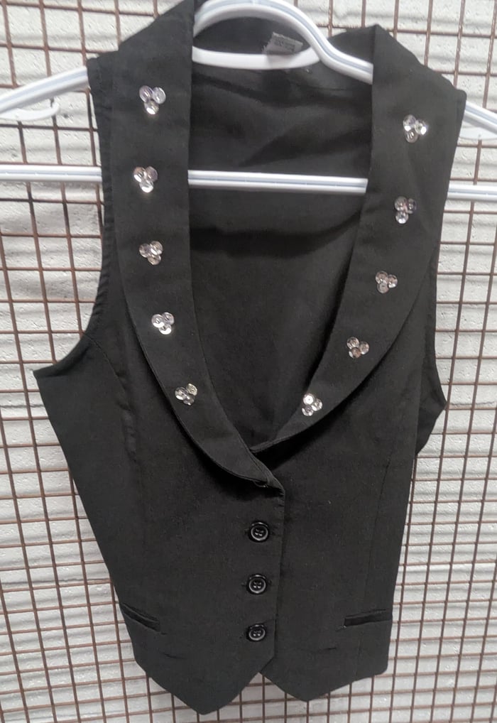 VE4 - Veste sans manche avec paillettes image